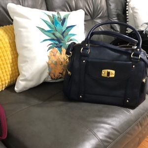 Navy blue satchel